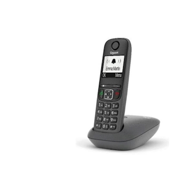 Immagine di Telefono cordless digitale GIGASET CORDLESS AS490 BLACK S30852H2810K133