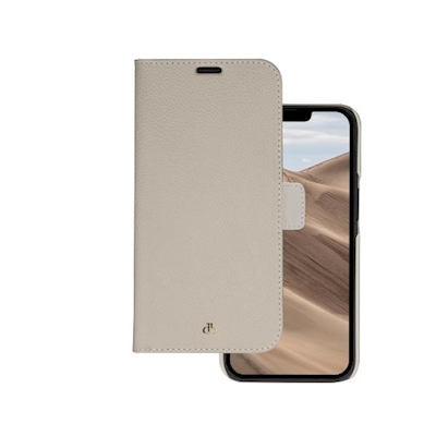 Immagine di Custodia pelle Beige DBRAMANTE 1928 New York - Custodia in Pelle per iPhone 14 Pro - S NY61SADU5587