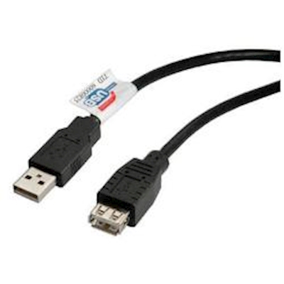 Immagine di Prolunga USB 2.0 3mt. a nera