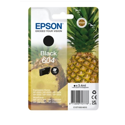 Immagine di Inkjet EPSON 604 C13T10G14010 nero 150 copie