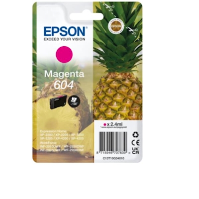 Immagine di Inkjet EPSON 604 C13T10G34010 magenta 130 copie