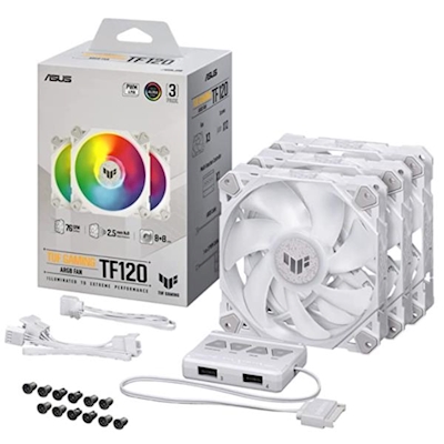 Immagine di Tuf gaming tf120 argb white 3in1