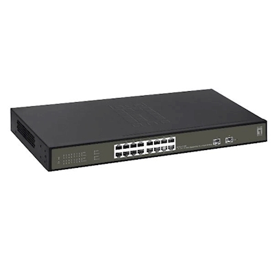 Immagine di Switch LEVEL ONE LEVELONE GES-2118P - SWITCH HILBERT 18-PORTE GIGAB GES-2118P