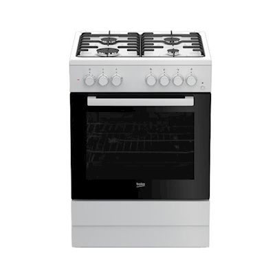 Immagine di Cucina con forno a gas e piano elettrico 71 litri 60 cm Bianco BEKO FSST62110DW 7786183810