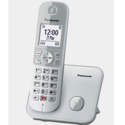 Immagine di Telefono cordless digitale PANASONIC CORDLESS KX-TG6851JTS SILVER KX-TG6851JTS