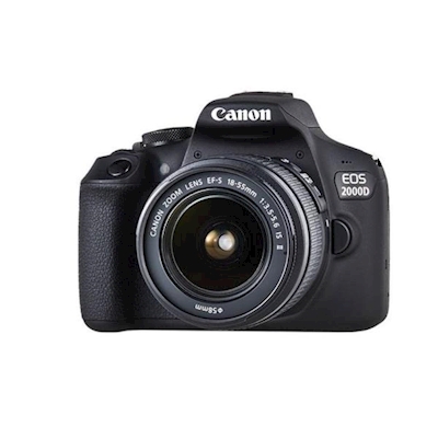 Immagine di Fotocamera reflex 24,7 1 3 in CANON EOS 2000D EF-S 18-55 MM IS, con stabilizzatore 2728C003