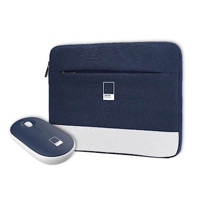 Immagine di Accessori notebook poliestere / pu Blu PANTONE PANTONE - Bundle PC Sleeve up to 15.6'' + Mouse [I PT