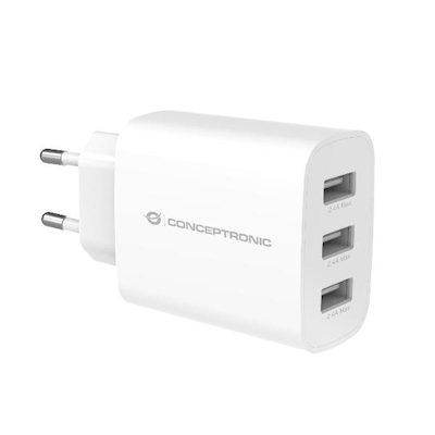 Immagine di CONCEPTRONIC CARICATORE USB 3-PORTE 30W ALTHEA13W