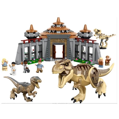 Immagine di Costruzioni LEGO Centro visitatori: lâ€™attacco del T. rex e del Ra 76961