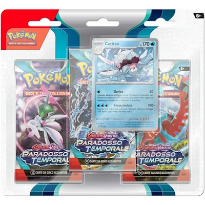 Immagine di Gioco di società POKEMON Pokè©mon - Blister 3 Bustine + 1 Card - Scarlatto PK60351-I