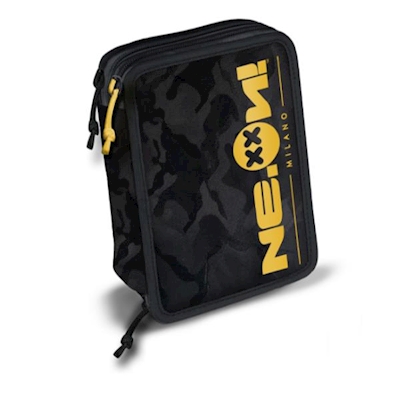 Immagine di 3zippencil case mimeticblack/yellow