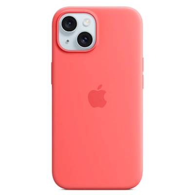 Immagine di Cover MagSafe in silicone per iPhone 15 guava