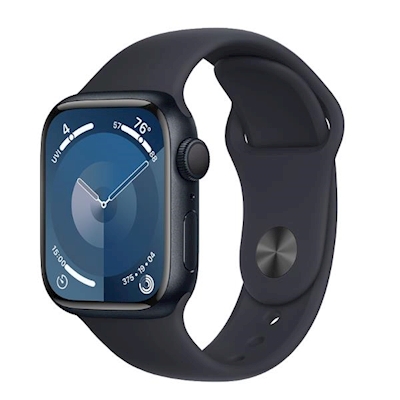 Immagine di Apple Watch Series 9 GPS + Cellular cassa 41 mm in allum. Mezzan. con cinturino Sport mezzan. - S/M