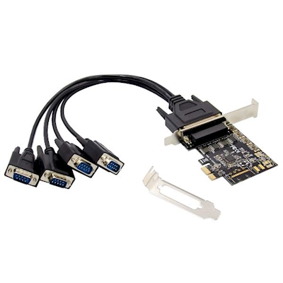 Immagine di 4-port db9 rs232 serial pcie card