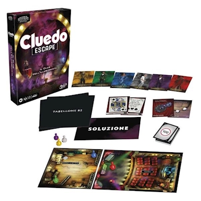 Immagine di Gioco di società HASBRO CLUEDO ESCAPE CLUB ILLUSIONISTA F8817103