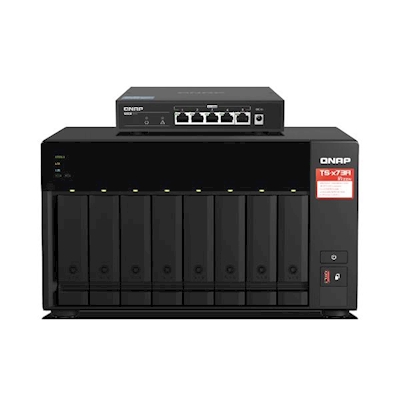 Immagine di Nas senza hard disk integrato QNAP Bundle TS-873A-8G + QSW-1105-5T TS-873A-SW5T