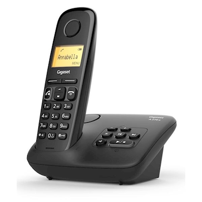 Immagine di Telefono cordless digitale GIGASET CORDLESS A270 A NERO - CON SEGRETERIA S30852H2832K101