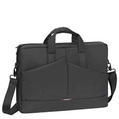 Immagine di Borsa a tracolla notebook da 15.6 poliestere grigio RIVACASE Borsa a tracolla per Notebook da 15.6"