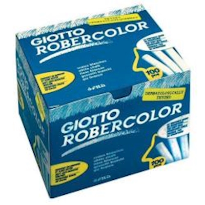 Immagine di Gessetti GIOTTO ROBERCOLOR colore bianco 100pz