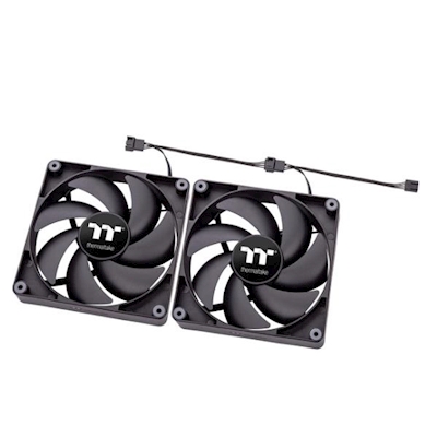 Immagine di Ventole THERMALTAKE CLF147PL12BLA CT120 COOLINGFAN pacco da 2pz