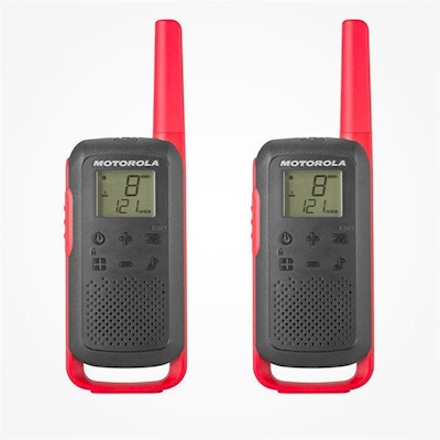 Immagine di Ricetrasmittente MOTOROLA WALKIE TALKIE T62 ROSSO 2PK 59T62REDPACK