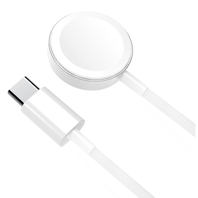 Immagine di Caricabatterie wireless/senza fili Bianco USB-C CELLY WCHARGERUSBC - Apple Watch Charger USB-C WCHAR