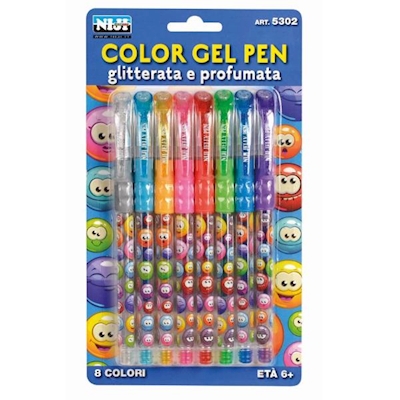 Immagine di Cf8 penne inch. glitter prof. 8 col