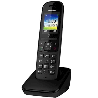 Immagine di Telefono cordless digitale PANASONIC CORDLESS KX-TGH710JTB BLACK KX-TGH710JTB