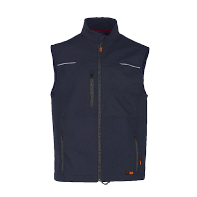 Immagine di Gilet Softshell ELICA SAFETY CARACAS colore blu navy taglia S