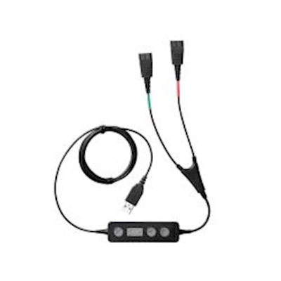 Immagine di Jabra link 265 - adattatore auricolare - USB maschio a disconnessione rapida