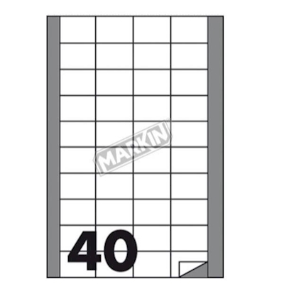 Immagine di Cf4000 etichette 40fg.x100 48x30