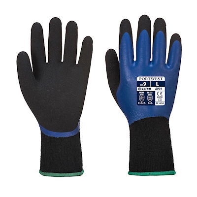 Immagine di Guanti thermo pro PORTWEST AP01 colore blu/nero taglia XL