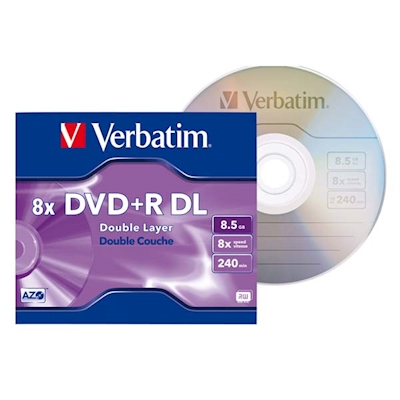 Immagine di Dvd+r VERBATIM Double layer 8,5Gb 8X