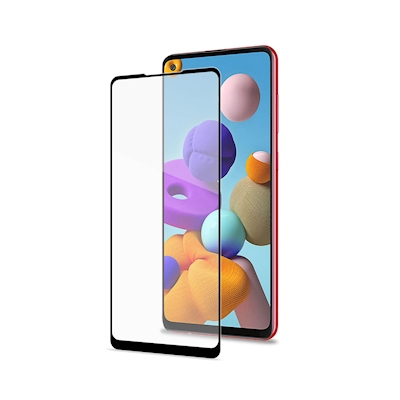 Immagine di Cover vetro temperato CELLY FULLGLASS - Samsung Galaxy A21s FULLGLASS920BK