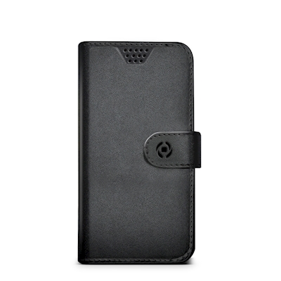 Immagine di Custodia similpelle nero CELLY WALLYUNI - Universal Case Display Size 4.5"-5.0" WALLYUNIXLBK