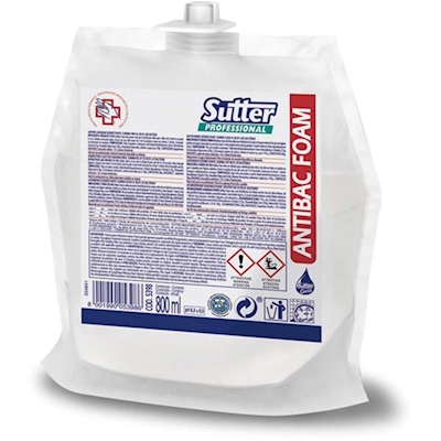 Immagine di Sapone lavamani SUTTER lotion foam antibatterico ml 800