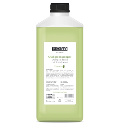 Immagine di Shampoo doccia con Vitamina E HOBO OUD GREEN PEPPER 3 l