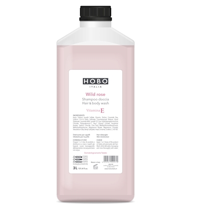 Immagine di Shampoo doccia con Vitamina E HOBO WILD ROSE 3 l