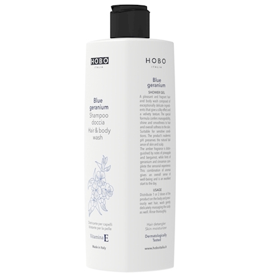 Immagine di Shampoo doccia con Vitamina E HOBO BLUE GERANIUM 500 ml