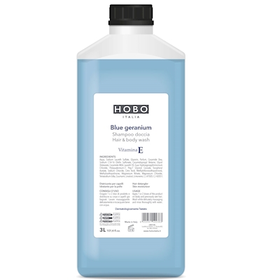 Immagine di Shampoo doccia con Vitamina E HOBO BLUE GERANIUM 3 l