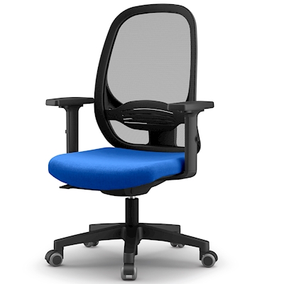 Immagine di Sedia operativa O-ZONE braccioli regolabili sedile blu