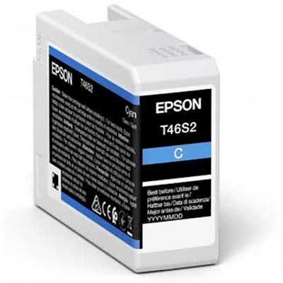 Immagine di Inkjet EPSON C13T46S200 ciano 25 ml