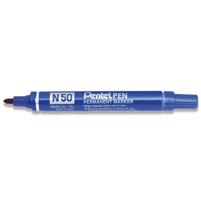 Immagine di Pennarello permanent PENTEL PEN N50 punta conica colore blu