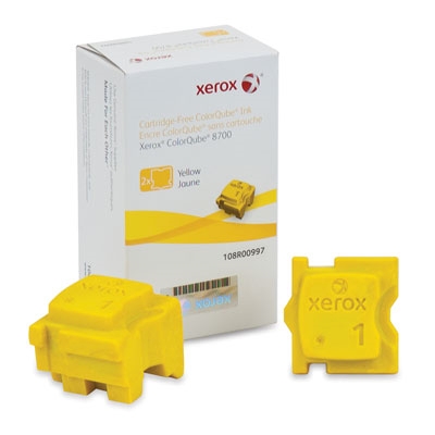 Immagine di Kit 2 solid ink XEROX 108R00997 giallo 4200 copie