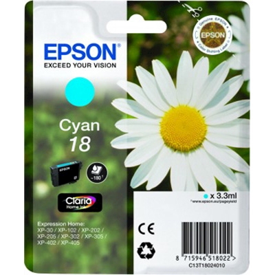 Immagine di Inkjet EPSON C13T18024012 ciano 3,3 ml
