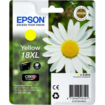 Immagine di Inkjet EPSON C13T18144012 giallo 6,6 ml