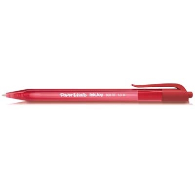 Immagine di Penna ink gel a scatto colore rosso PAPERMATE INKJOY 100 RT punta media mm 1