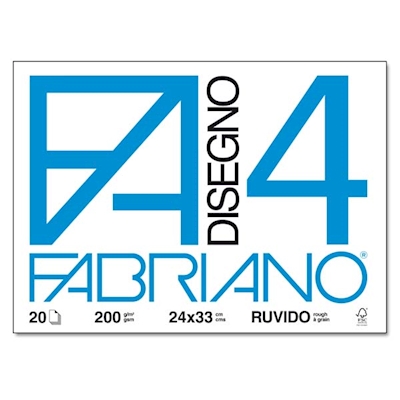 Immagine di Blocco FABRIANO F4 cm 24x33 ruvido g200 ff 20