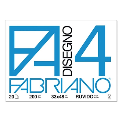 Immagine di Blocco FABRIANO F4 cm 33x48 ruvido g200 ff 20