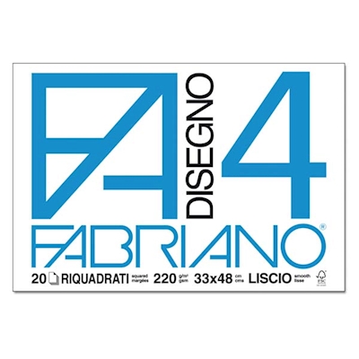 Immagine di Blocco FABRIANO F4 cm 33x48 liscio riq.g220 ff 20